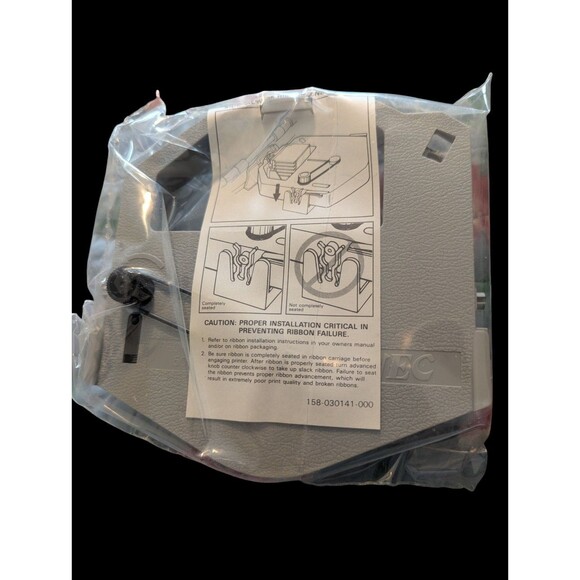 NEC 50-072 BLACK MULTISTRIKE FILM RIBBON FOR PINWRITER P9300 Astra 2293 NOS - Picture 4 of 5